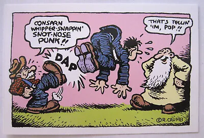 R Crumb Mr Natural Postcard #170 Foot To Rear Kitchen Pubs Unused Free Ship • $6.07