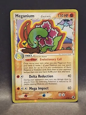 Pokémon TCG Meganium (Delta Species) EX Dragon Frontiers 4/101 Holo Holo Rare • $9.99