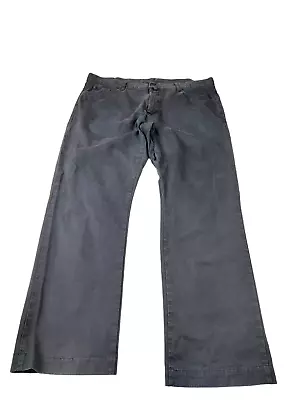 Mens Gant Jason Size W40 L32 Navy Normal Regular Straght Jeans Trousers 40x32 • £17.49