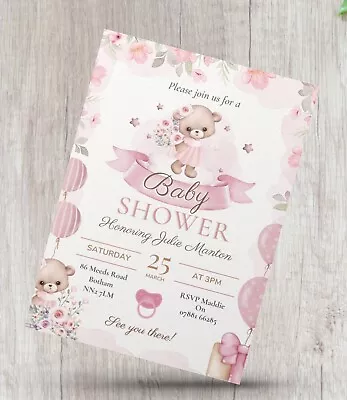 12 X Personalised Baby Shower Invitations Mummy To Be Invites • £4.99