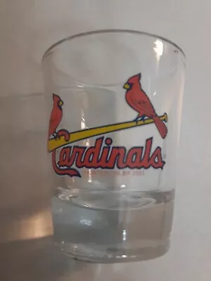 Vintage St Louis Cardinals Shot Glass 2003 Hunter MLB Double Bird On Bat NOS • $13.99