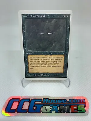 MTG Word Of Command Unlimited - Vintage *CCGHouse* • $499.99