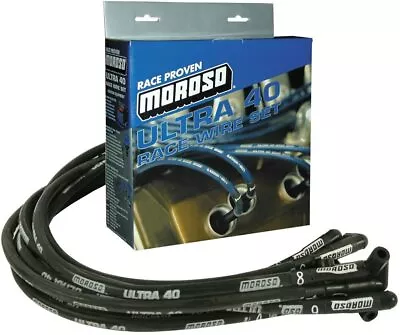 Moroso 73820 Ultra 40 Race Ignition Wire Set Black 90 Boot - Chevy • $233.99