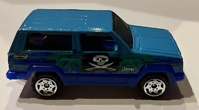 1986 Matchbox Jeep Cherokee 1:64 Diecast Toy Car Blue Pirate Rare Vintage Mattel • $4.95
