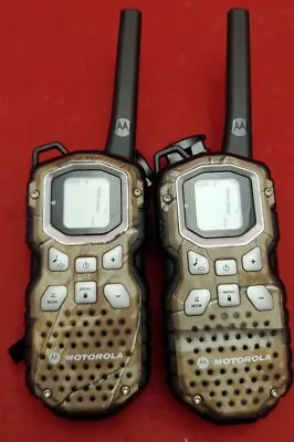Motorola MS355R FRS Two Way Radio/ Walkie Talkie Set - 35 Mile  Camo Waterproof  • $71.95