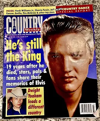 Country Weekly Magazine Aug 13 1996 Elvis Presley Hank Williams Jr Shania Twain • $7.99