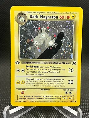 Dark Magneton 11/82 Pokemon Team Rocket 1st Edition NM/LP A00 • $34.99