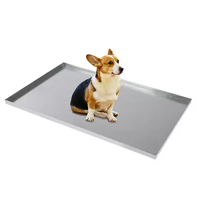 35  For Dog Crate Kennel Replacement Tray Galvanized Steel Pet Cage Pan Silver • $41.51