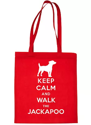 Keep Calm And Walk The Jackapoo Dog Lover Bag For Life Shopping Tote Bag  • £6.95