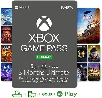 Xbox Game Pass Ultimate | 3 Month Membership | Xbox / Win 10 PC - Download Code • £45.70