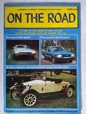 On The Road Marshall Cavendish Motoring Car Magazine Partworks 1980  Number 108 • £4.49