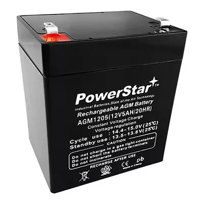 PowerStrar CA-1240  12V 4AH  SLA Battery For Casil Ca1240 Alarm Control System • $29.98