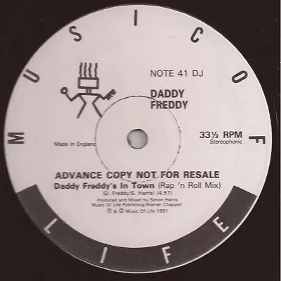 Daddy Freddy - Daddy Freddy's In Town (12  Promo) • £10.49
