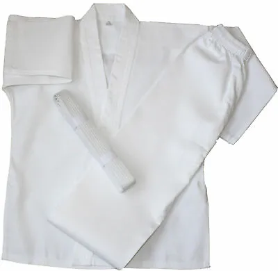 Kids Karate Suit Uniform Unisex 100/110/120/130/140/150 Mma Karate Suit • £10.49
