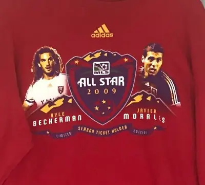 Adidas MLS All-Star Shirt Mens Large Red 2009 Limited Edition Beckerman Morales • $19.79