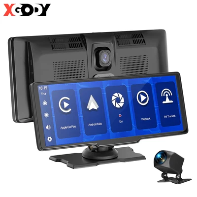 $148.99 • Buy 2.5K HD 10.26  Dash Cam CarPlay Wireless Dual Car Recorder FM Android IOS Auto