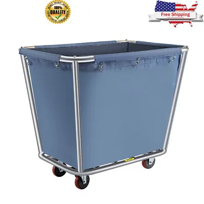 $114.99 • Buy Laundry Basket Cart Truck Cap W/ Wheels Hotels Warehouses Commercial 110 Lbs New