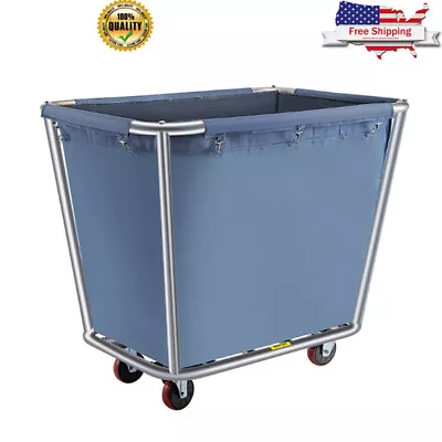 Laundry Basket Cart Truck Cap W/ Wheels Hotels Warehouses Commercial 110 Lbs New • $142.49