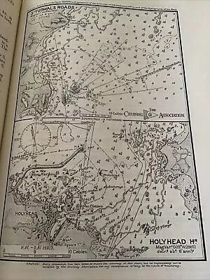 VINTAGE SEA CHART / NAUTICAL MAP 1961 - St Tudwal’s & Holyhead   - To Frame? • £3.25