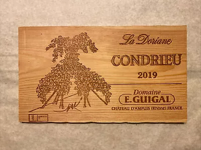 1 Rare Wine Wood Panel Doriane Condrieu Guigal Vintage CRATE BOX SIDE 12/22 645 • $7.95