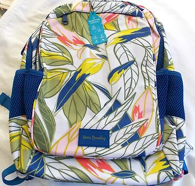 Vera Bradley RAIN FOREST LEAVES Reactive Grand Laptop Backpack NWT  • $59.99