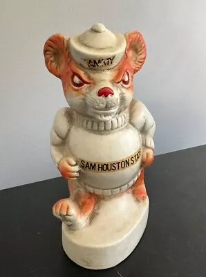 Vintage Sam Houston State Bearkats Sammy Mascot Coin Piggy Bank RARE • $149.99