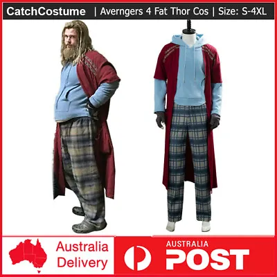 Avengers 4 Endgame Fat Thor Outfit Cosplay Costume Halloween Book Week Dress Up • £48.96