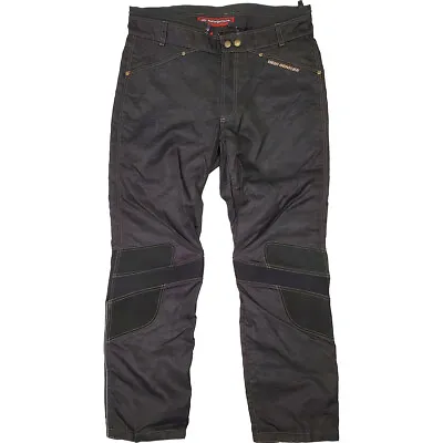 Hein Gericke Men's Craig Denim Textile Motorcycle Riding Pants Black Size 40 US • $59.95