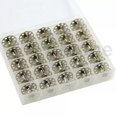 25X Sewing Machine Bobbins Spools Metal For Brother Janome Singer Craft • £4.99