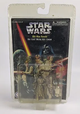 FACTORY SEALED Star Wars Die Cast Ben Kenobi Key Chain PLACO 1996 R2 D2 • $4