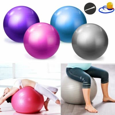 $6.27 • Buy 10  26  Exercise Ball Fitness Pilates Stability Balance Anti Burst Workout Yoga
