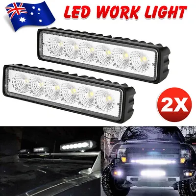 2x 6inch LED Work Light Bar Flood Beam Lights Reverse Fog Driving Lamp Offroad • $15.45