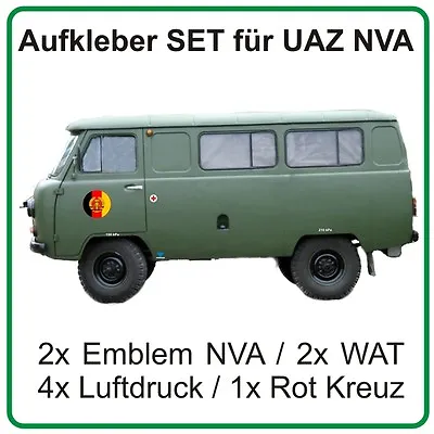 Sticker Set For UAZ UAZ452 UAZ 452 T-2 With Emblem NVA GDR • $27.60