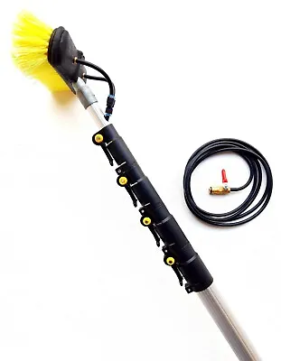 £97.99 • Buy 24ft Window Cleaning Pole Telescopic Conservatory Solar Panal Cleaner Brush Kit.