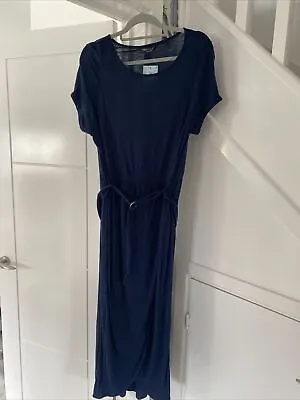 M&S Beachwear Navy Blue Dress Size 16 • £17