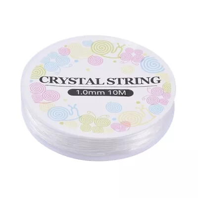 10 Mtrs X CLEAR Beading Stretchy Elastic Crystal String Cord 1mm Make Jewellery • £2.20