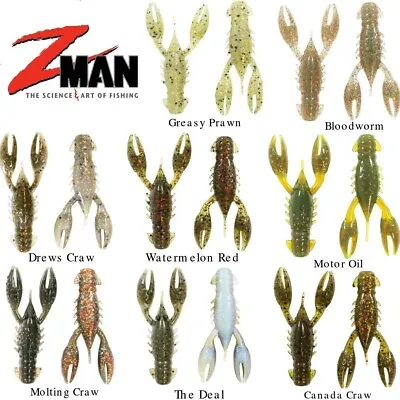 Zman TRD Crawz 2.5  Inch Soft Plastic Fishing Lures 1pk / 6 Lures Zman Z Man BRA • $10.98