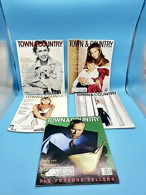 Lot Of 5 Vintage 1993 Town & Country Magazines Fashion Lifestyle 90s Beri Smithe • $33