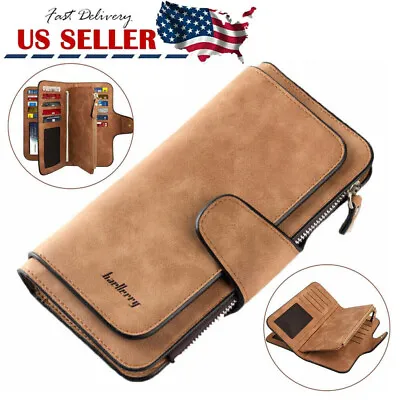 $11.94 • Buy Women Lady Soft Leather Wallet Long Clutch Card Holder Purse Best Gift US Seller