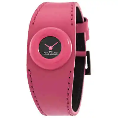 NEW Marc Jacobs The Donut Watch Women's Black Dial/Pink Strap 20184725 MSRP $300 • $41.95
