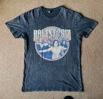 Halestorm Uk Tour 2022 Acid Wash T-shirt Medium  • £10