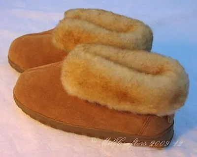 New Mens Best Sheepskin Bootie Moccasin Slippers Size 8 9 10 11 12 13 14 N0975bm • $69.95