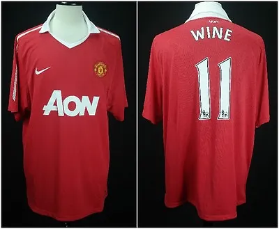 Nike Dri-Fit 2010/11 Manchester United #11 WINE/RYAN GIGGS Soccer Jersey XXL NWT • $45