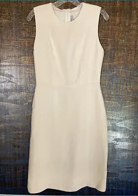 Morgane Le Fay Cream Silk Sleeveless Dress Sz M • $135