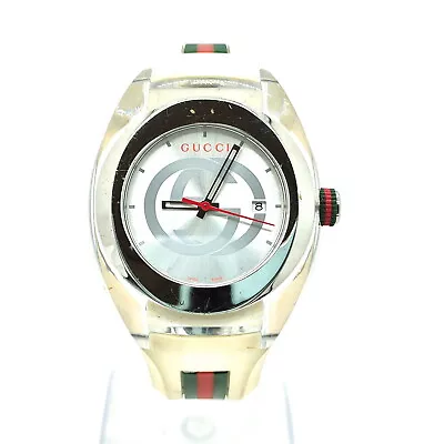 Gucci Watch  13701 45mm Men's Silver X Cream 3238228 • $31