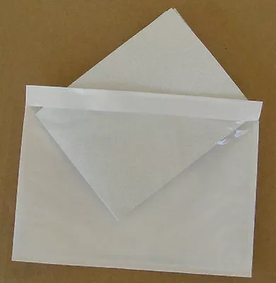 7.5  X 5.5  Clear Adhesive Packing List Shipping Label Envelopes Pouches 100 Pcs • $16.35