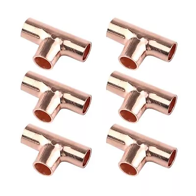 6-Pack Copper Tee C X C X C Tee Copper Fittings With Sweat Ends1/4 X 1/4 X 1/4 • $18.64