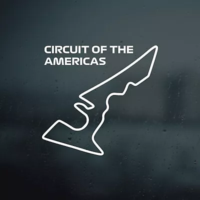 Circuit Of The Americas Decal - Race Track Sticker - Formula 1 - F1 Vinyl Decal • $8