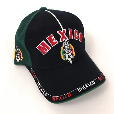 Mexico Soccer Hat Cap Black Green Red Made In Korea • $17.98