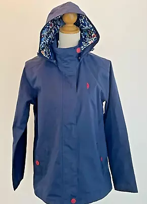 Jack Murphy Ladies Rain Jacket Coat Hood Anorak. Blue Floral Lining 12 - VGC • £19.99